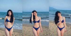 Cận Cảnh Cơ Thể Quyến Rũ Của Đoàn Kim Anh Với Bikini 2 Mảnh